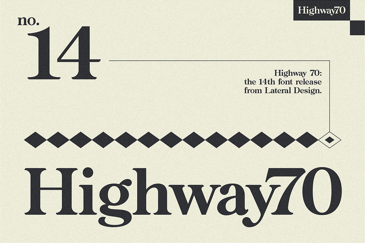 Highway 70 - Retro Serif, a Serif Font by Lateral Design (Photo 14 of 15)