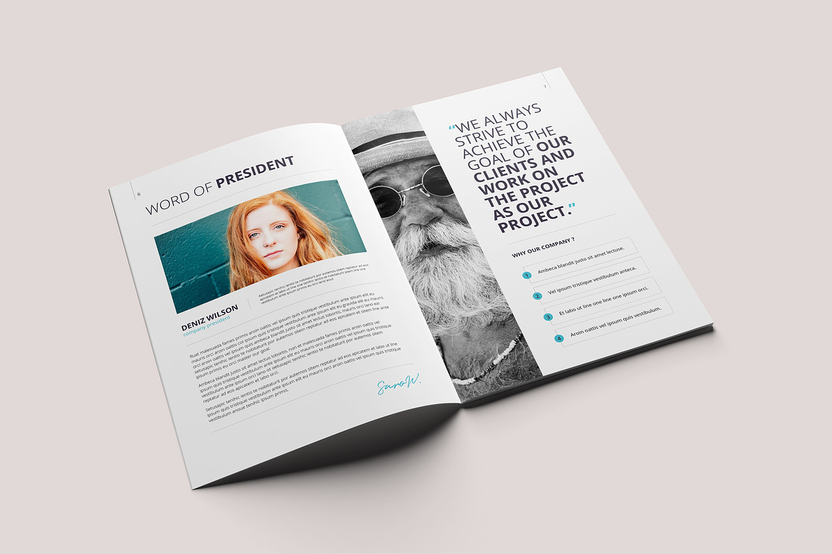 Company Profile Template, a Brochure Template by WOWPro (Photo 5 of 10)