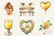Yellow Mother's Day Clipart, an Illustration by OK Design (Thumbnail 3 of 5)