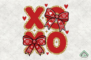 XOXO Love Glitter PNG, an Illustration by Craft Nest
