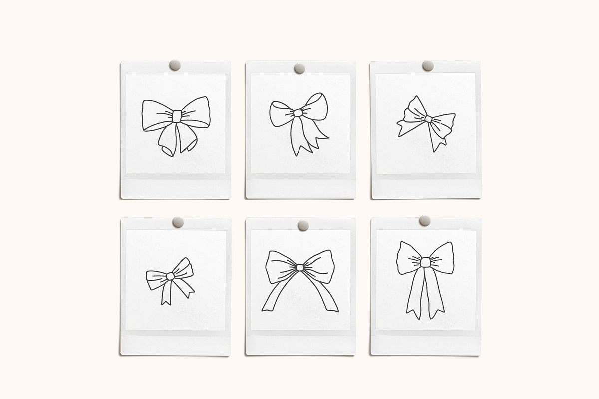 Bows Vector Illustrations, a Decorative Illustration by Emma Webb Studio (Photo 3 of 5)