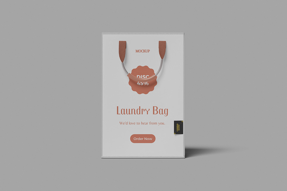 Laundry Bag Mockup, an Advertising Mockup by Pexelcorner (Photo 4 of 5)