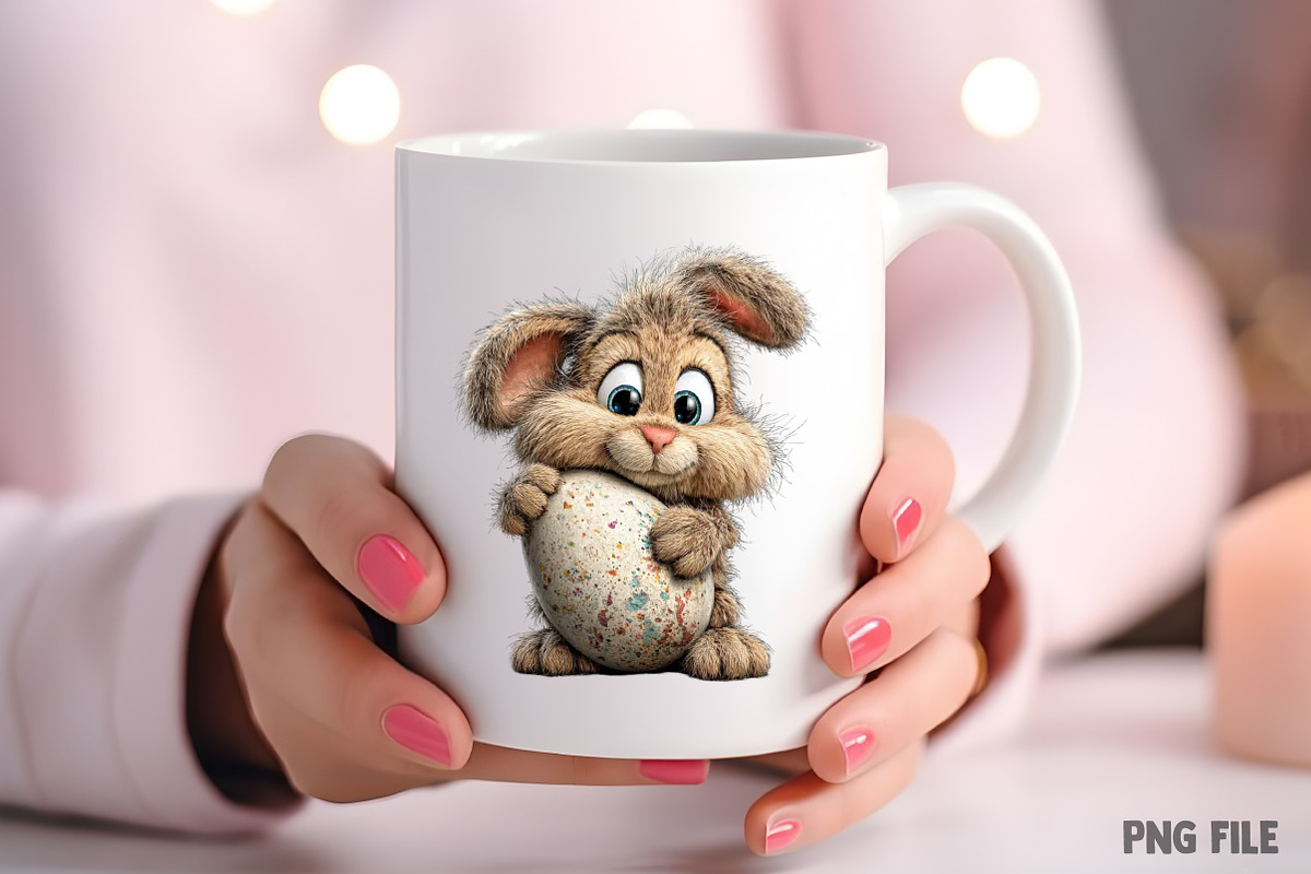 Whimsical Easter Bunny Clipart, an Illustration by Craft Nest (Photo 6 of 10)