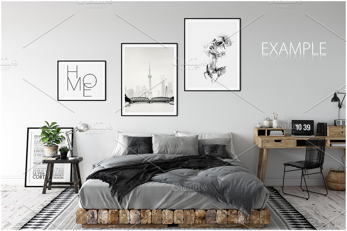 Frames & Walls Mockup Bundle - 5, a Print Template by Yuri-U (Photo 18 of 31)