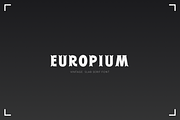 EUROPIUM - Vintage Slab Serif Font, a Slab Serif Font by vix.vix (Thumbnail 1 of 6)