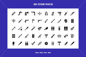 Weapons icons, an Icon by Wencory