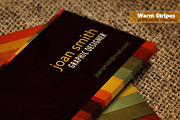 Warm Stripes, a Business Card Template by Digital Art Creations (Thumbnail 2 of 2)
