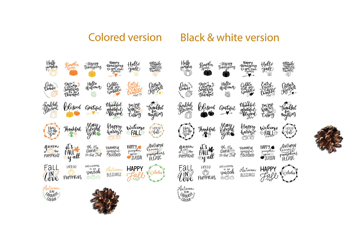 Autumn lettering and illustrations, an Illustration by Art pages (Photo 13 of 13)