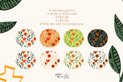 Sunset Wildflowers Patterns, a Pattern Graphic by lilovwishes (Thumbnail 2 of 5)