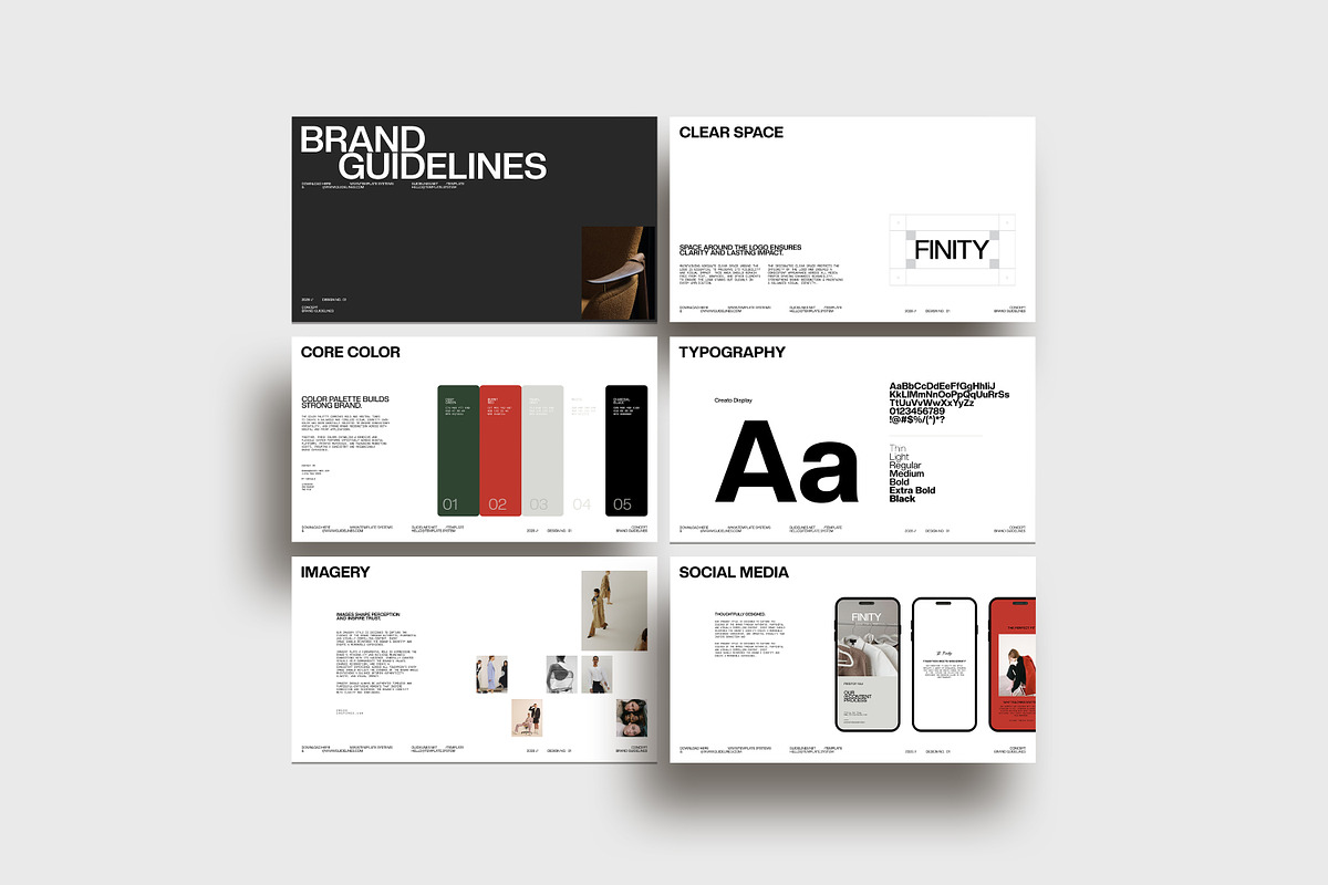 FINITY | Brand Guidelines CANVA, a Presentation Template by creathrivestudio (Photo 8 of 11)