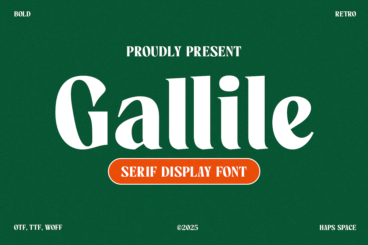 Gallile - Display Serif Font, a Serif Font by Haps Space (Photo 1 of 13)
