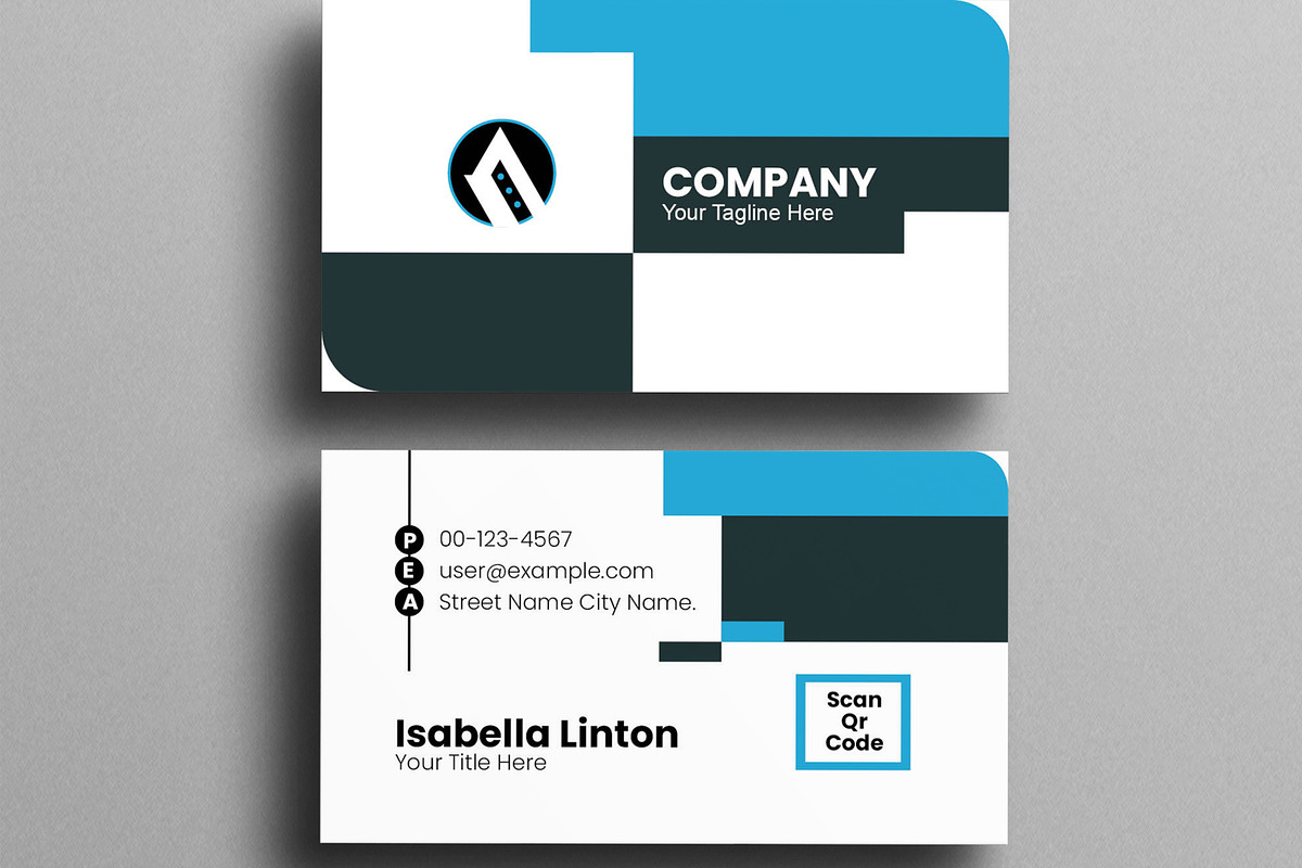 Modern Business Card Layout, a Business Card Template by MightyDesign (Photo 3 of 6)