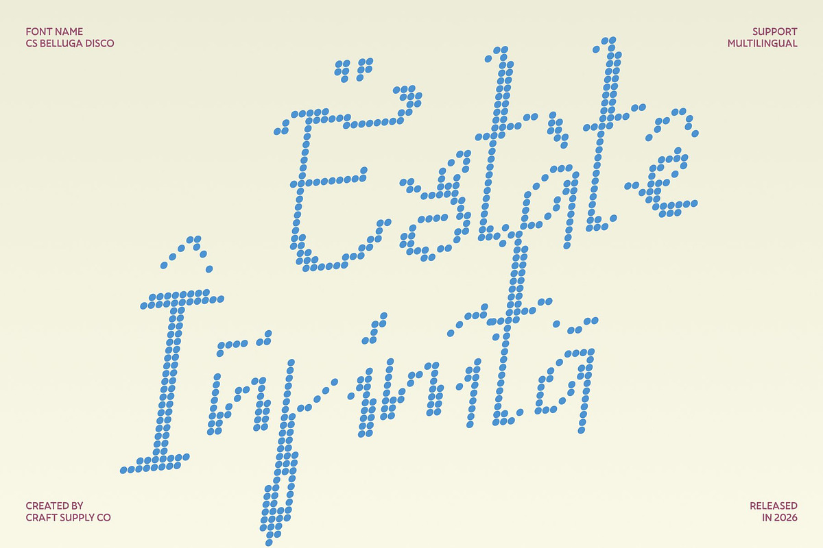 CS Belluga Disco, a Handwritten Font by Craft Supply Co. (Photo 7 of 8)