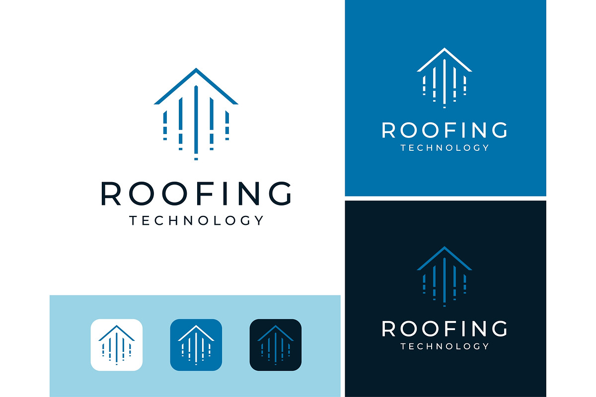 Abstract Roof Tech Logo, a Branding & Logo Template by ika trisiana