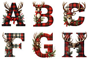 Christmas Alphabet Monogram, an Illustration by Designking (Thumbnail 2 of 5)