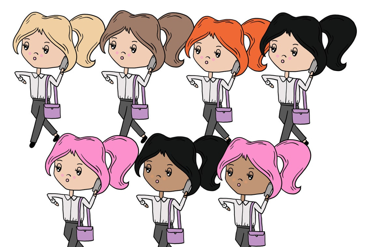 I Love My Job Cute Dolls, a Person Illustration by GlamArtZhanna (Photo 3 of 4)