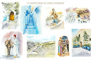 Watercolor Set Morocco 2, an Object Illustration by Budogoshch (Thumbnail 2 of 4)