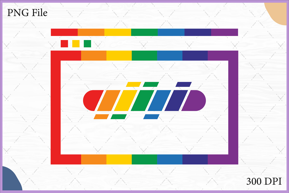 Rainbow Browser Loading Bar Vector, an Object Illustration by Gfx Expert Team (Photo 1 of 3)