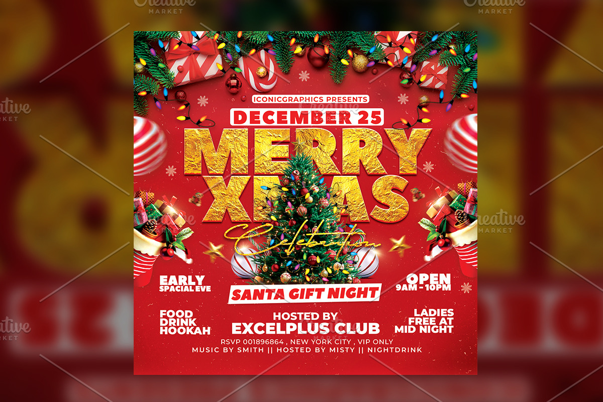 Christmas Party Flyer, a Flyer Template by RTXdesinger99 (Photo 2 of 3)