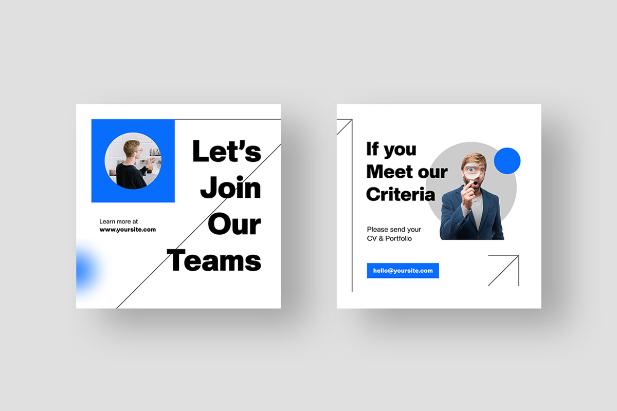 We Hiring Instagram Post, a Social Media Template by MikroType Std (Photo 2 of 4)