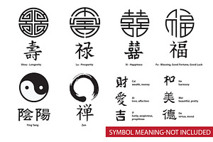 27 Chinese Feng Shui Symbols, Zen