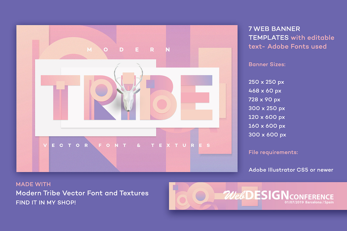 Tribe Web Banner Template Collection, a Websites & App Template by Polar Vectors (Photo 3 of 3)