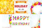 Birthday, Carnival, Christmas Decor, a Decorative Illustration by TAlex (Thumbnail 1 of 6)