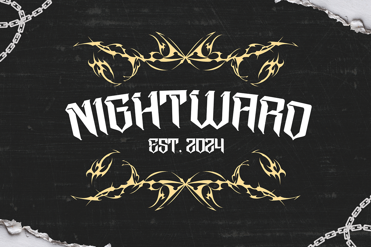 Taeob Gothic - Logo Blackletter Font, a Blackletter Font by Nirmana Visual (Photo 14 of 15)