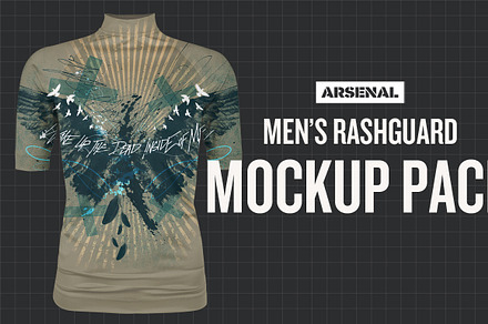 Men’s Rashguard Mockup Template Pack