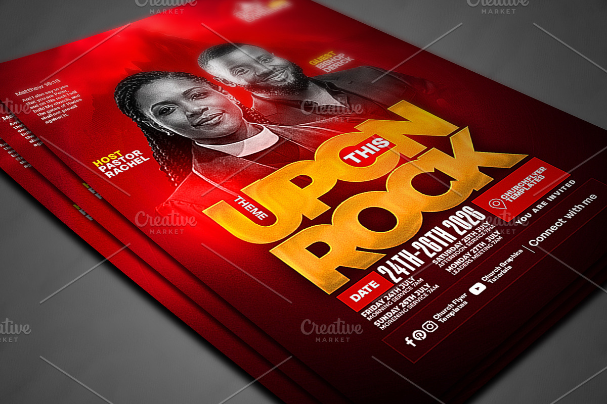 Church poster design template, a Social Media Template by church flyer templates (Photo 2 of 4)