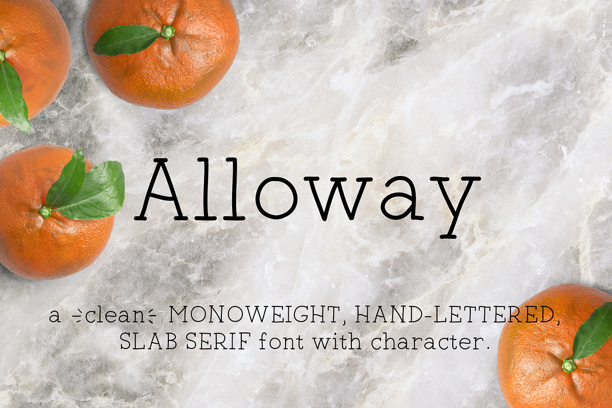 Alloway | Monoweight Serif Font