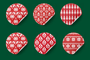 Scandinavian Folk Art Christmas, a Pattern Graphic by Pattern Whimsy (Thumbnail 7 of 10)