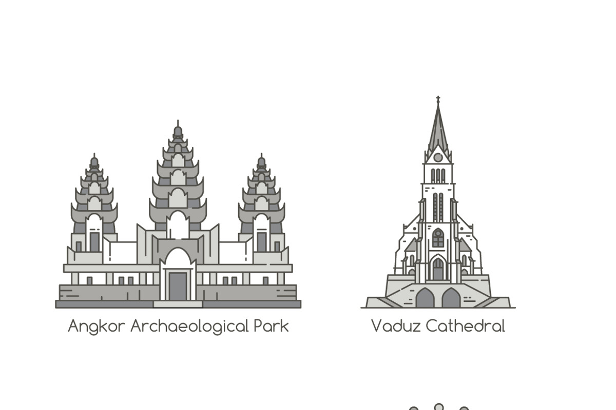 World's Famous Landmarks, an Illustration by eucalyp (Photo 3 of 9)