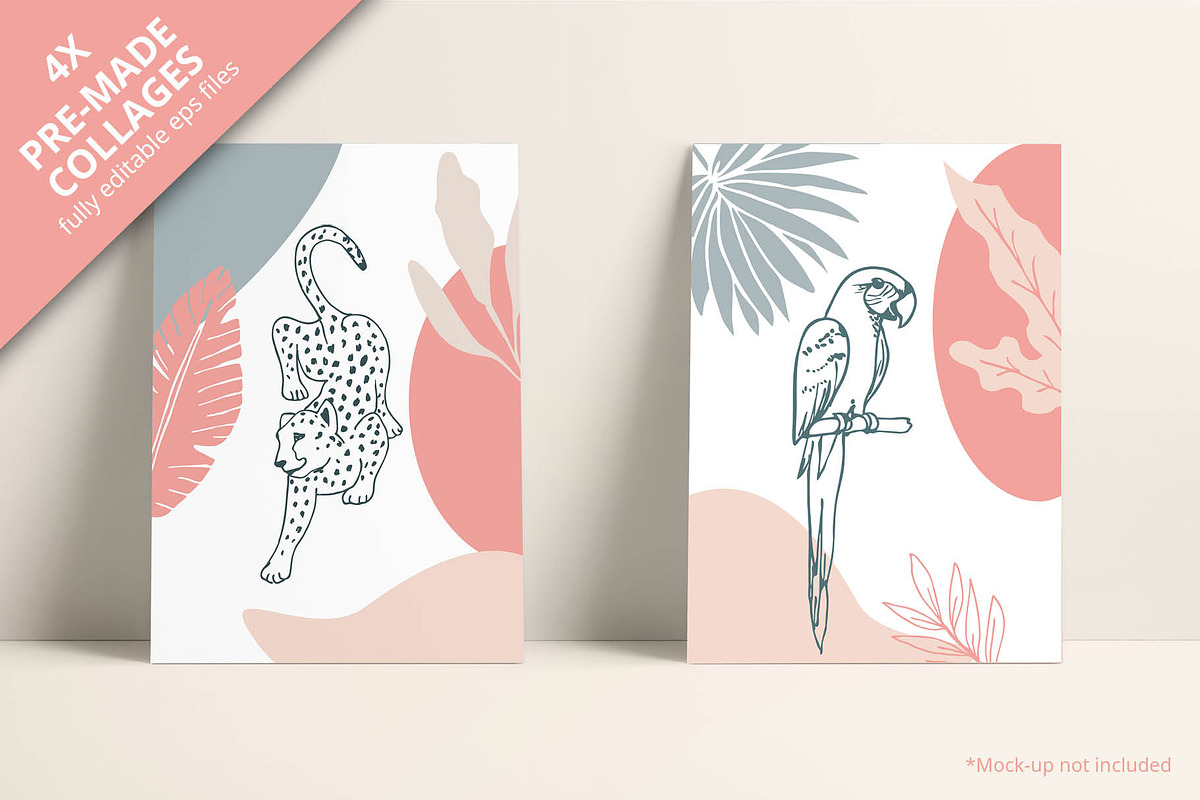 Jungle Animals Vector & Pattern Set, an Animal Illustration by Annakaroline (Photo 5 of 10)