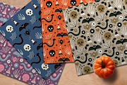 8 Halloween patterns, a Pattern Graphic by tetiana.svirska (Thumbnail 3 of 4)