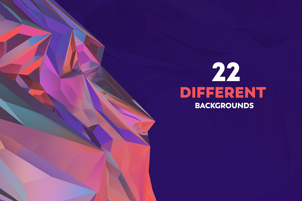 Abstract Polygon Backgrounds-Crystal, a Wallpaper Graphic by BIBIART (Photo 4 of 13)