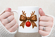 Christmas Coquette Bows PNG, an Illustration by Sublimation Artist (Thumbnail 8 of 9)