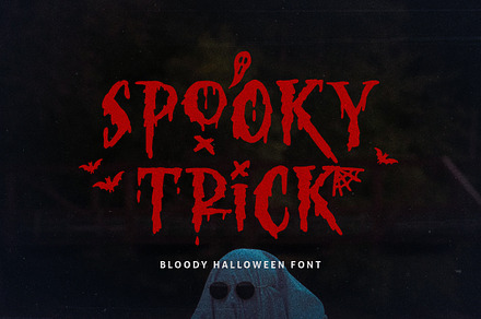 Spooky Trick - Creepy Halloween Font, a Font by Bale Type