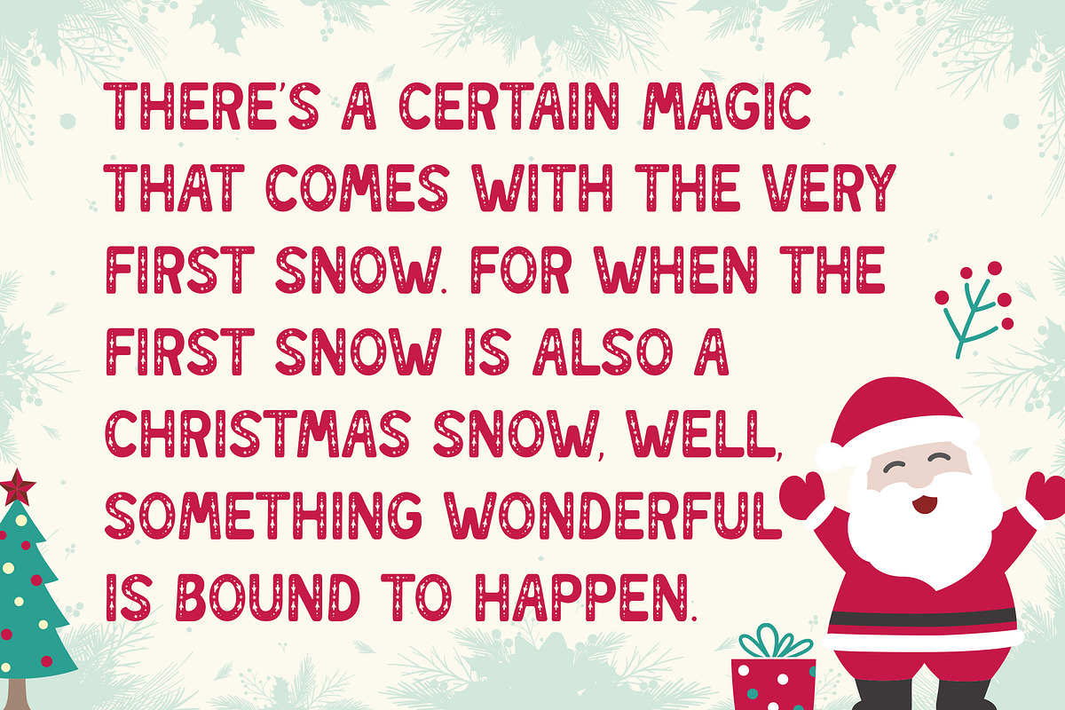 DT Forest Crystal - Christmas font, a Symbol Font by Dryy.type (Photo 8 of 8)