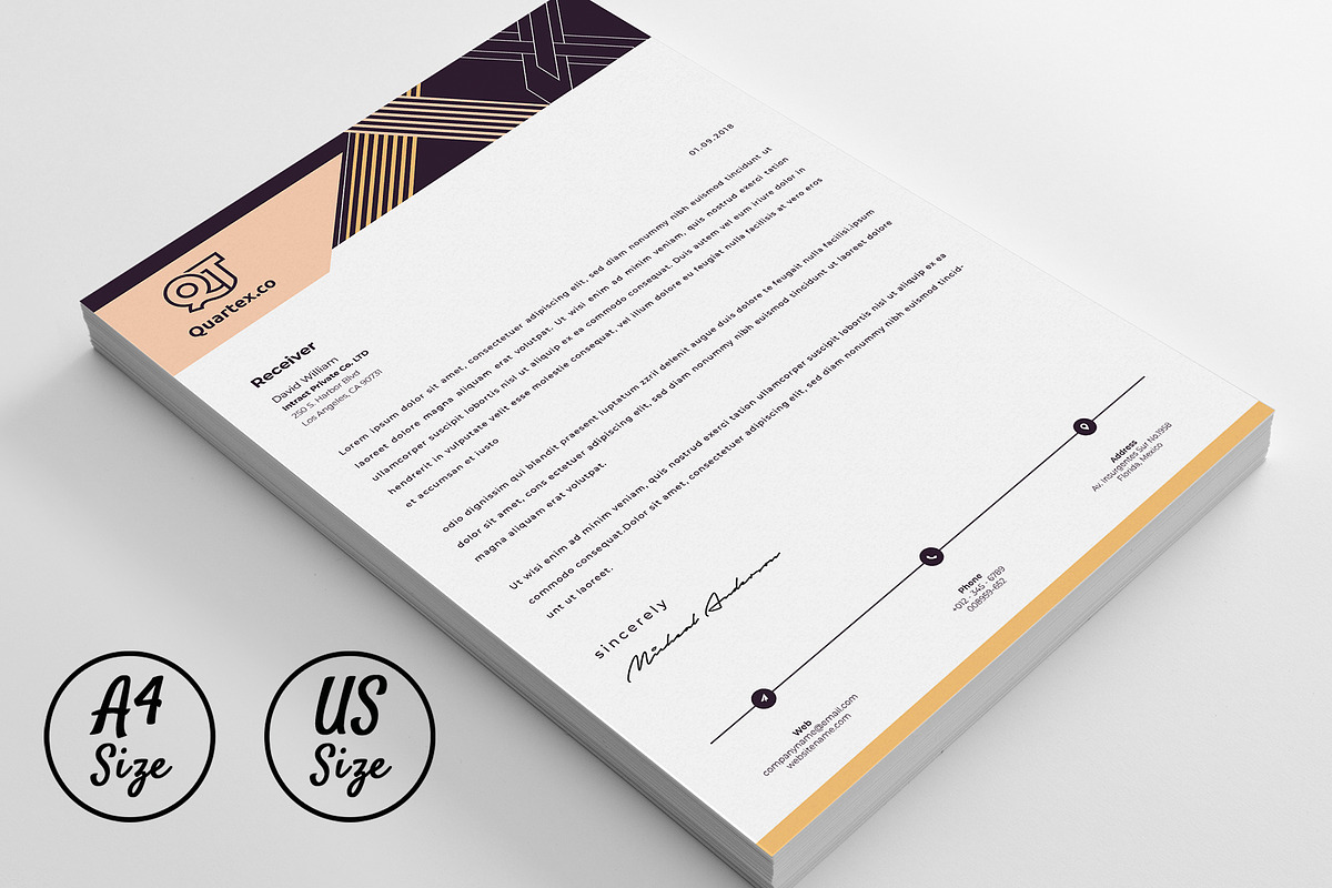 Letterhead Word Google Docs Pages, a Stationery Template by Tbunny (Photo 4 of 5)