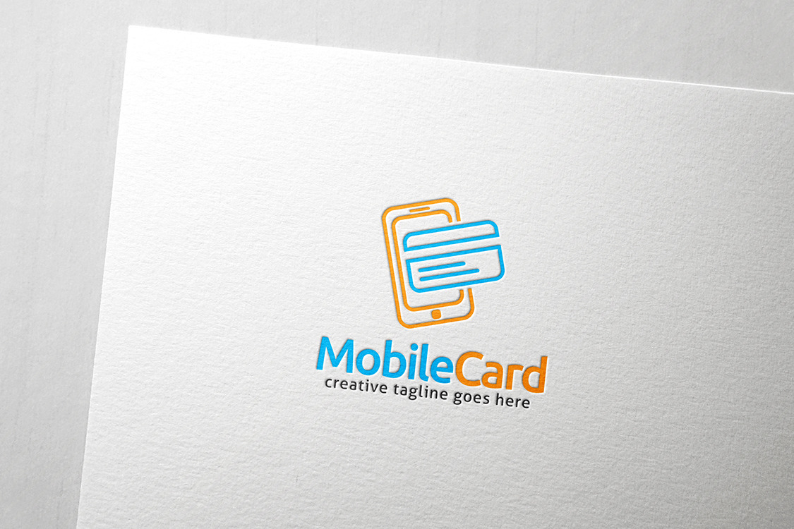 Mobile Card Logo, a Branding & Logo Template by Slim Studio