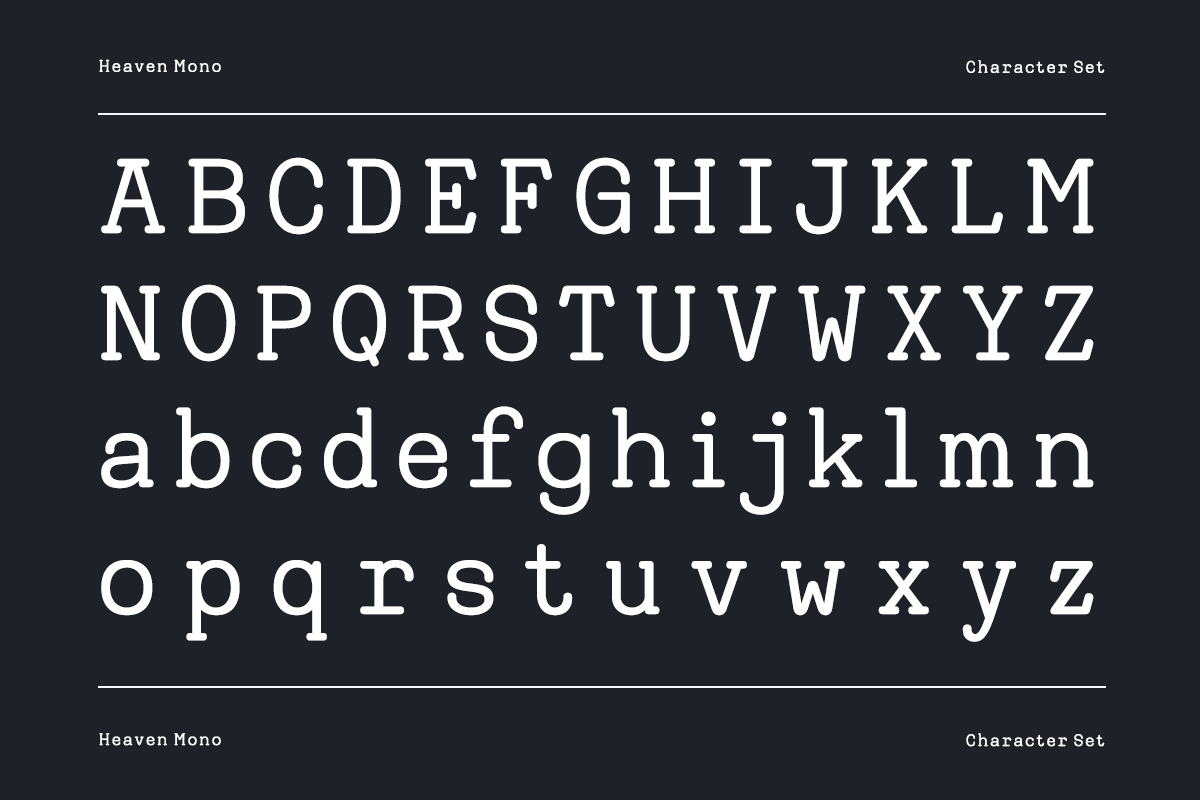 Heaven Mono – Monospace Serif, a Serif Font by RagamKata (Photo 9 of 10)