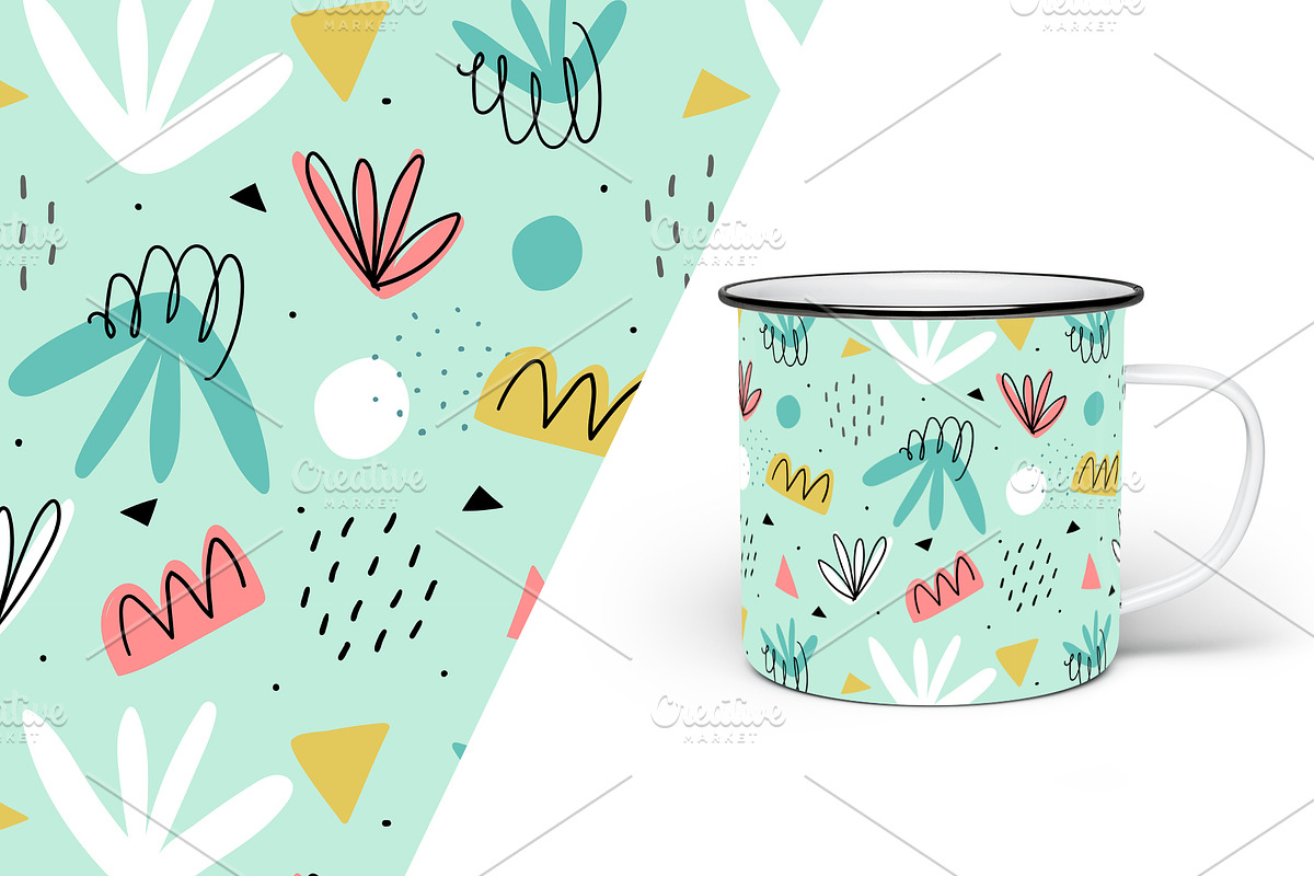 Kids hand drawn seamless pattern, a Pattern Graphic by hanifa_design (Photo 4 of 8)