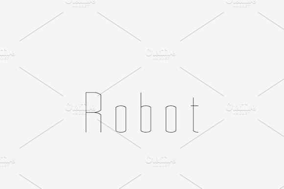 Robot - Laser, Craft Cutter Font preview 6