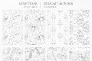 Delicate Autumn Collection, a Seasonal Illustration by GVGraphics (Thumbnail 6 of 15)
