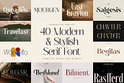 SALE! Modern & Stylish Serif Font, a Serif Font by Storytype Studio (Thumbnail 1 of 41)