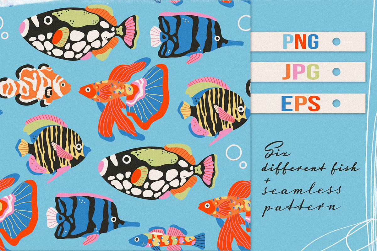 Vibrant fish, an Animal Illustration by Twisted Tail (Photo 2 of 3)