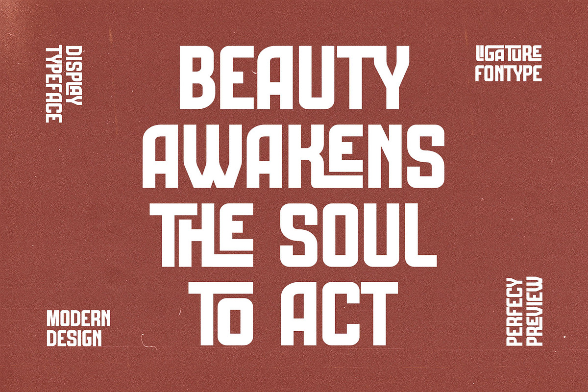Ghrathe Ligature Sans Serif Font, a Sans Serif Font by Graphicxell (Photo 2 of 11)