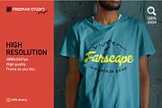 T-Shirt Mock-Up Set, a Shirt Mockup by Freeman Studio (Thumbnail 3 of 15)
