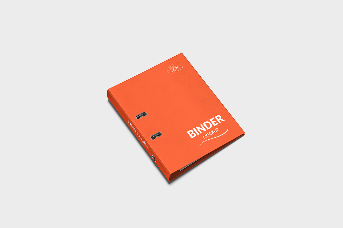 High Quality Binder Mockup, a Merchandise Mockup by AnasStudio (Photo 2 of 4)